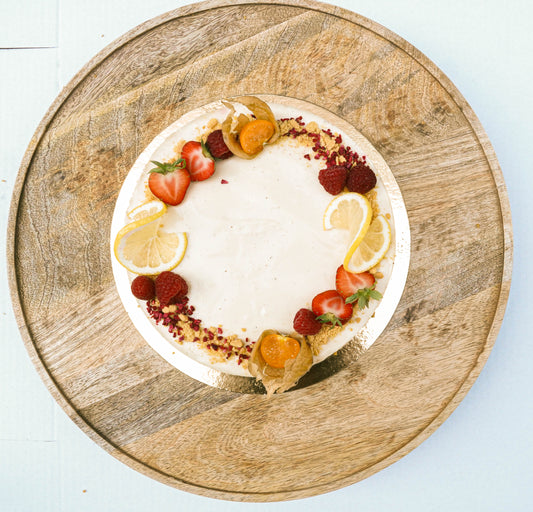 Vaarika-sidruni tort 1kg (Vegan)